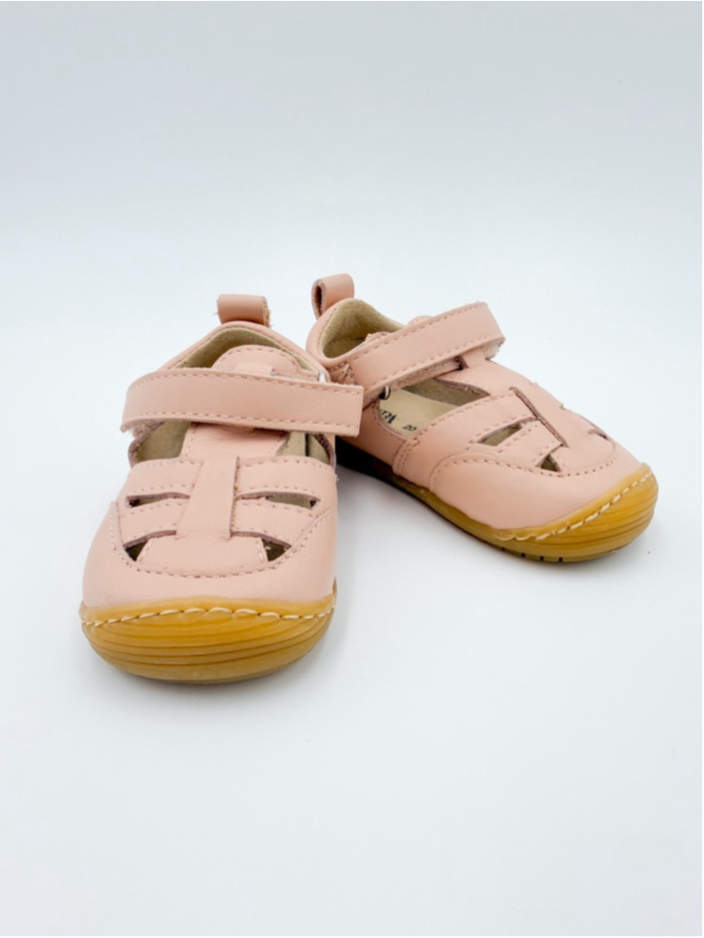 Baby ZARA Pink Walker Fisherman Sandals Girl Size 4.5 20 Barefoot Wide Toe Box
